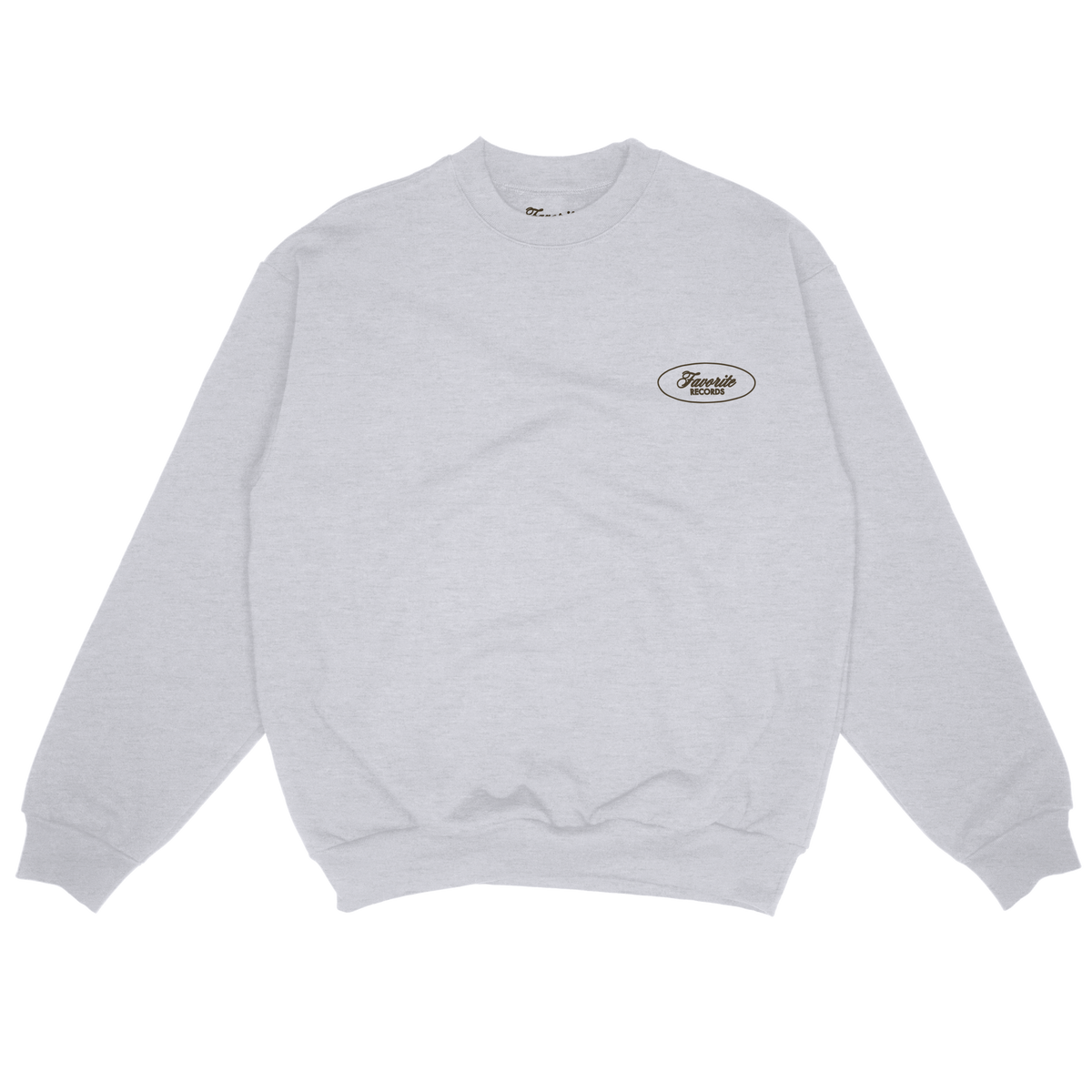 Favorite Records Logo Crewneck (Heather Grey)